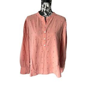 Roller Rabbit Acote Glenda long sleeve top blouse shirt pink brand new with tags